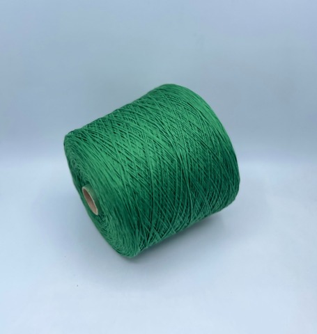 Бобинная пряжа (пр.Италия), art.Cotone, 350м/100 гр. 100%Хлопок, цвет-Травяной , арт.34842