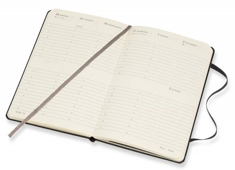 Еженедельник Moleskine Classic Wkly Vertical Pocket, цвет черный