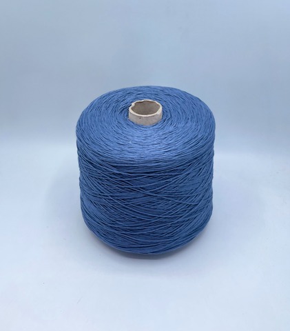 Бобинная пряжа (пр.Италия), art.Cotone, 350м/100 гр. 100%Хлопок, цвет-Деним , арт.34855