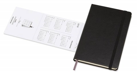Еженедельник Moleskine Classic Wkly Vertical Pocket, цвет черный