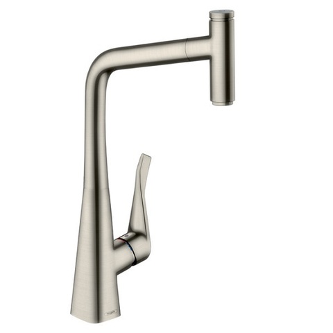 Hansgrohe Metris Select M71 14884800 Смеситель для кухни с выдвижным изливом и лейкой
