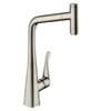 Hansgrohe Metris Select M71 14884800 Смеситель для кухни с выдвижным изливом и лейкой