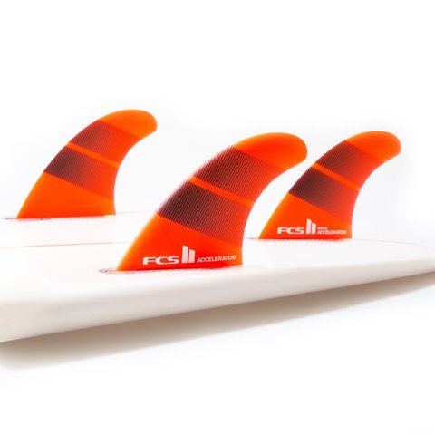 FCS II Accelerator Neo Glass Tri Fins Tang Gradient Medium