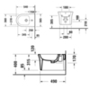 Duravit White Tulip 2293150000 Биде подвесное 370x540 мм, с переливом, с 1 отв под смеситель, цвет: белый