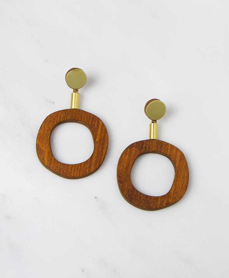 Серьги Jean I Earrings Wood
