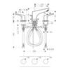 Hansgrohe Focus 31937000 Смеситель для раковины двухвентильный на 3 отверстия с донным клапаном