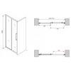 Abber Schwarzer Diamant AG30150BMH Душевая дверь, цвет: чёрный