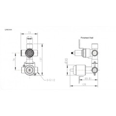 СМЕСИТЕЛЬ BRAVAT SOURCE PB8173218CP-3-ENG ДЛЯ ВАННЫ С ДУШЕМ (ВНЕШНЯЯ ЧАСТЬ), ХРОМ