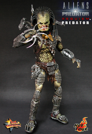 Фигурка Хищник Волк из фильма Чужой против Хищника Реквием Hot Toys 1/6