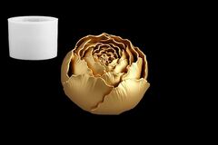 Силиконовый молд 3D-Пион в бутоне