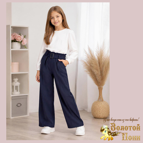Брюки трик/начес д (7-13) 260831-E9102