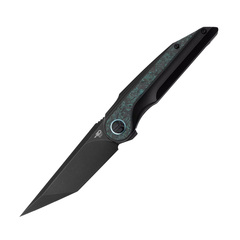 Фото Складной нож Bestech Knives Blind Fury, сталь M390, рукоять титан/карбон, зеленый