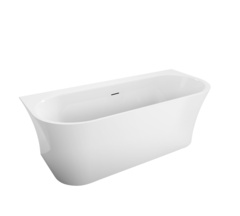 BelBagno BB711-1700-750 Отдельностоящая акриловая ванна в комплекте с щелевым сливом-переливом, 170x75, цвет: белый фото