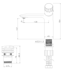 Смеситель для умывальника монолитный LEMARK WING – LM5306C
