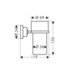 Axor Citterio 41734000 Стакан с держателем