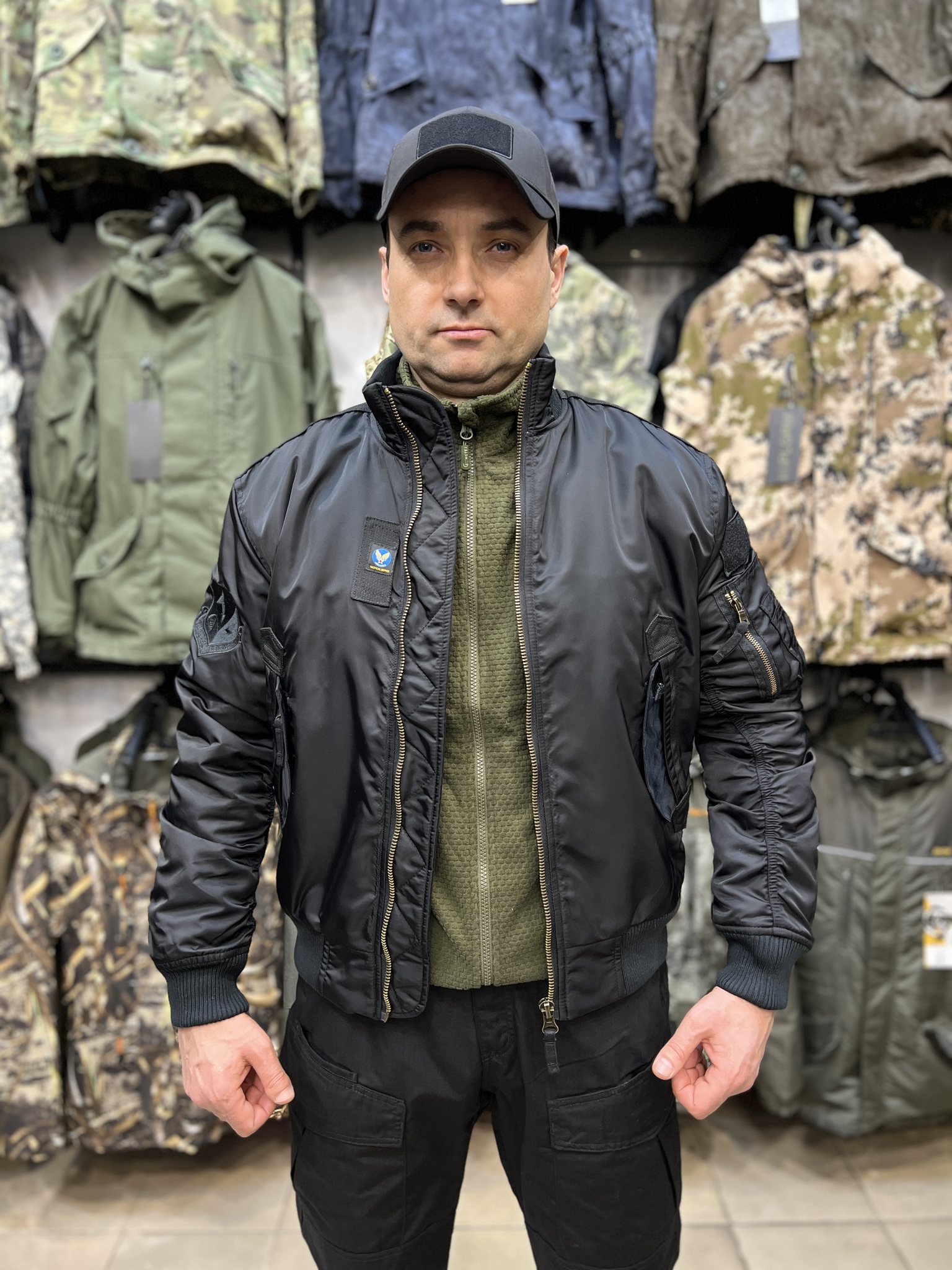 Бомбер Пилот 7.62 Armyfans Зимний Черный