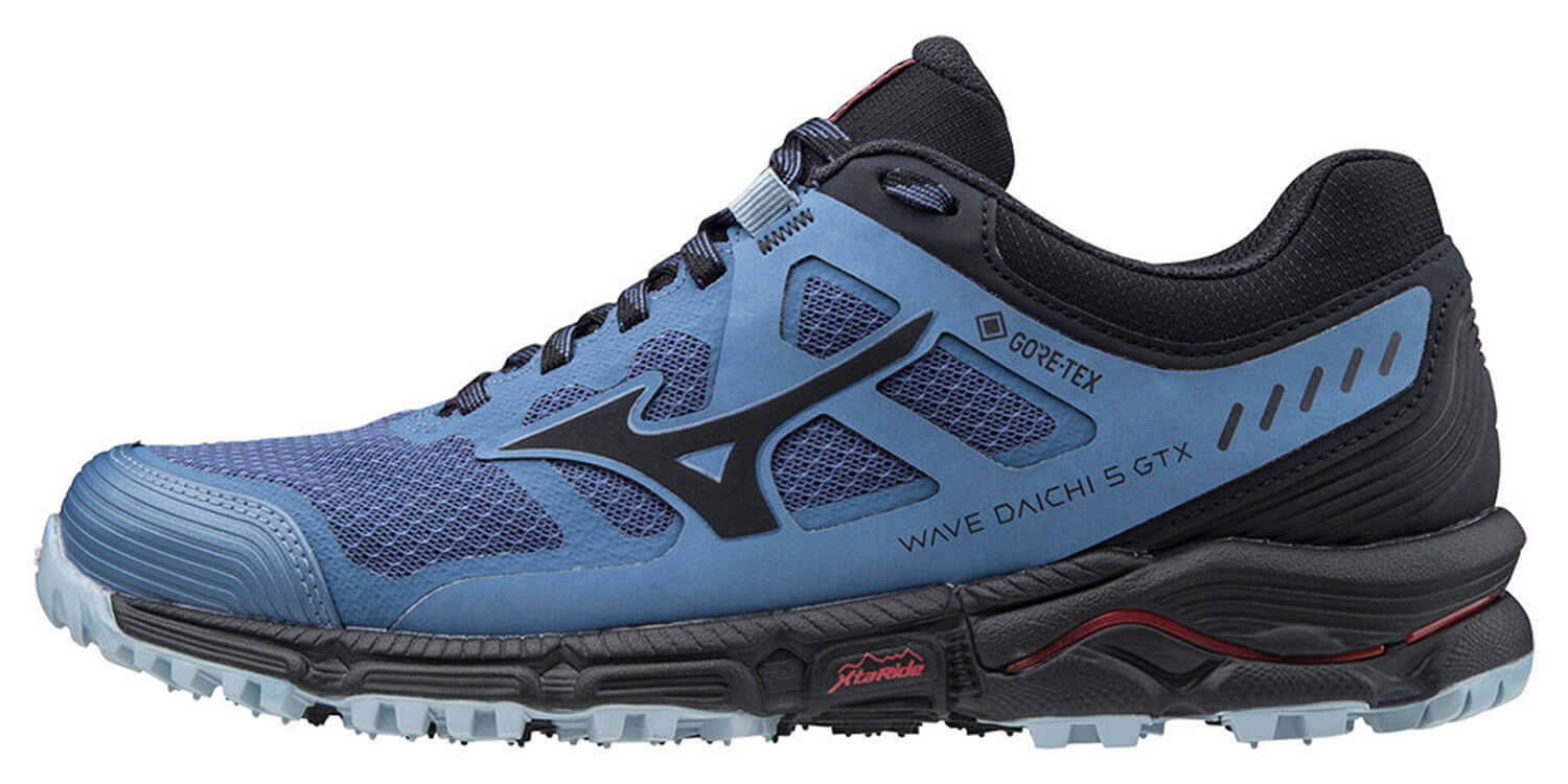 Mizuno Wave Daichi 5 GoreTex беговые кроссовки женские черные-синие - 5