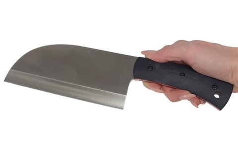 Нож-топорик Сербский ц.м., сталь 95Х18, рукоять G10 черная