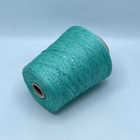 G&G Filati, Lino, 370м, 100%Лен+пайетка, Разбеленно-зеленый, 40055