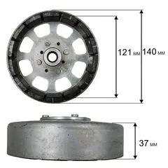 Якорь DDE (ротор) DPG2101i со стороны глушителя-левый