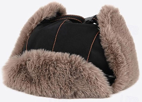 Картинка шапка-ушанка Skully Wear S-499 black - 3