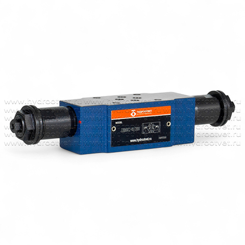 Фото Z2DB6VC2-4X/200V - Предохранительный клапан Ду 6 модульного монтажа с давлением регулировки до 200 бар, в каналах C = A → T и B → T