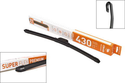 Всесезонная бескаркасная щетка стеклоочистителя (дворник) ClimAir SUPER FLEX PREMIUM 17 Всесезонная бескаркасная щетка стеклоочистителя (дворник) ClimAir SUPER FLEX PREMIUM 17