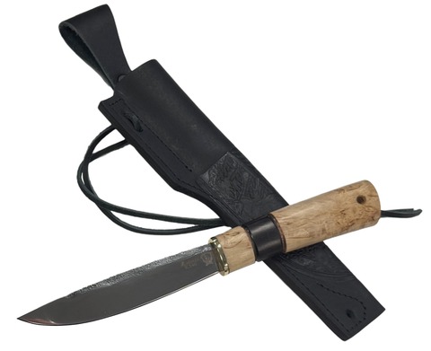 Нож Север, Bohler K340, рукоять карельская берёза, граб, Русский Молот
