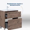 Aquanet 345678 Тумба с раковиной Алвита new 70 (Flat) напольная 2 ящ. цв.дуб веллингтон табак (345678)