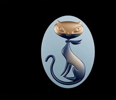 Силиконовый молд Камея КОШЕЧКА