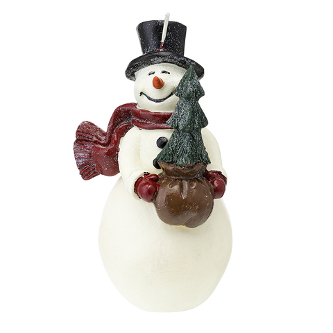 Фото: Свеча декоративная festive snowman из коллекции new year essential, 15 см - основной вид