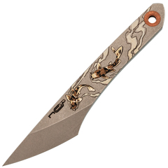 Фото Нож киридаши N.C.Custom KOI bead blast, сталь AUS-8