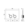 Gessi Anello 54629#031 Клавиши смыва Tece (TeceProfil, TeceBox)., цвет: хром
