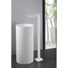 Abber Daheim AF8241W Смеситель напольный для раковины, цвет: белый матовый