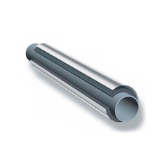 Трубка теплоизоляционная K-FLEX SOLAR HT AL CLAD, DN 114, толщина стенки 19мм, L = 1м