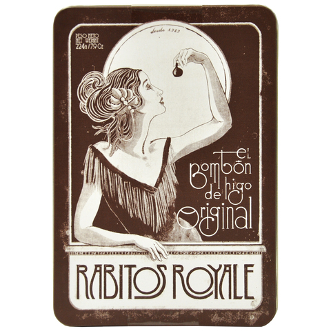 Rabitos Конфеты Инжир в тёмном шоколаде/ганаш с бренди, в метал.кор. Юбилейные 248 г 14 конфет 1/6