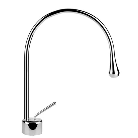 Gessi Goccia 33803#031 Смеситель для раковины на 1 отверстие, излив 244мм R=125, с фиксированным носиком, цвет: хром