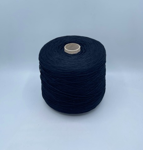 Бобинная пряжа (пр.Италия), art.Cotone, 350м/100 гр. 100%Хлопок, цвет-Темно-синий , арт.34844
