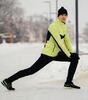 Мужская утепленная разминочная куртка Nordski Base lime-black - 7