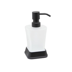 WasserKRAFT Amper K-5499BLACK Дозатор жидкого мыла, цвет: чёрный фото