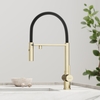 Sancos Imola SC4010BGBH Смеситель для кухни с гибким изливом и краном для фильтра, цвет: брашированное золото,черный