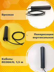 Сотовая антенна врезная шестидиапазоннная Триада-2674 sota  antenna.ru