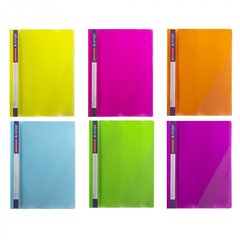 
          Папка-скоросшиватель пластиковая "Neon", неон, прозрачная, 200/350 мк, А4 230*310, цвета ассорти
