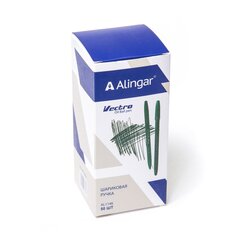 
          Ручка шариковая Alingar на масляной основе "Vectro", 1 мм, зеленая, игольчатый наконечник, грип, шестигранный, зеленый, пластиковый корпус, карт. уп.