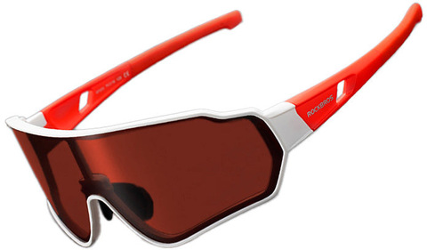 Картинка очки спортивные Rockbros 1016 white-red-brown - 2