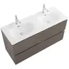 BelBagno UNO-1200-4C-SO-СO База под раковину подвесная с фрезерованными ручками по всей длине фасада с четырьмя выкатн. ящ., Бежевый матовый, 1200x455x608