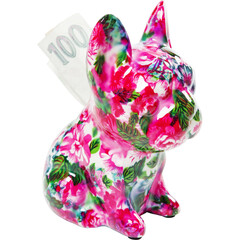 Копилка Dog Fiore «Пёс с цветком» 12 см