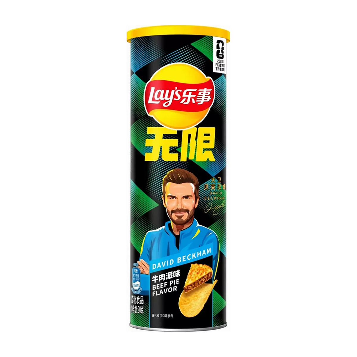 Снек картофельный Lay's Stax FIFA NPC Beef Pie со вкусом мясного пирога, 90 г
