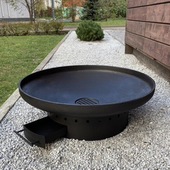 Чугунная чаша Concretika Премиум D80 с зольником