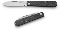 Фото Складной нож LionSteel Barlow Slim Roundhead, сталь M390, рукоять карбон
